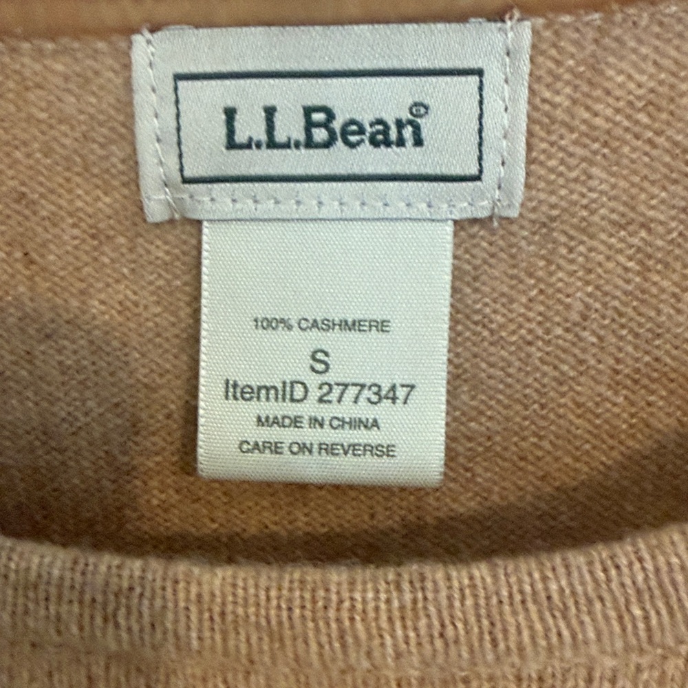 L.L. Bean Camel Crewneck Sweater - S - Picture 2 of 4